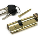 aged brass 35/45t 5pin euro cylinder/thumbturn