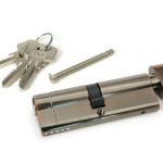 polished bronze 45/45 5pin euro cylinder/thumbturn