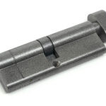 pewter 45/45 5pin euro cylinder/thumbturn