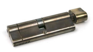 aged brass 45/45 5pin euro cylinder/thumbturn