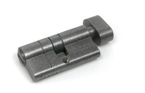 pewter 30/30 5pin euro cylinder/thumbturn ka