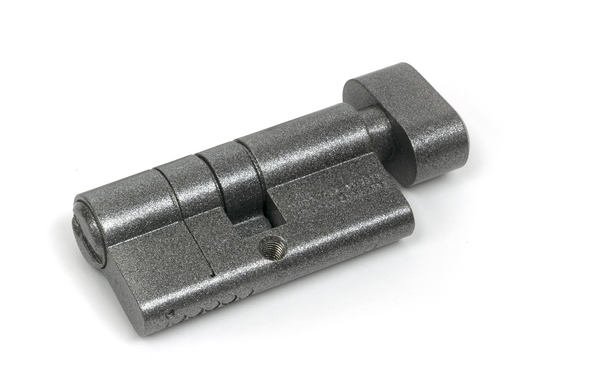 pewter 30/30 5pin euro cylinder/thumbturn ka