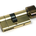 aged brass 30/30 5pin euro cylinder/thumbturn ka