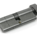 pewter 40/40 5pin euro cylinder/thumbturn ka