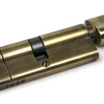 aged brass 40/40 5pin euro cylinder/thumbturn ka