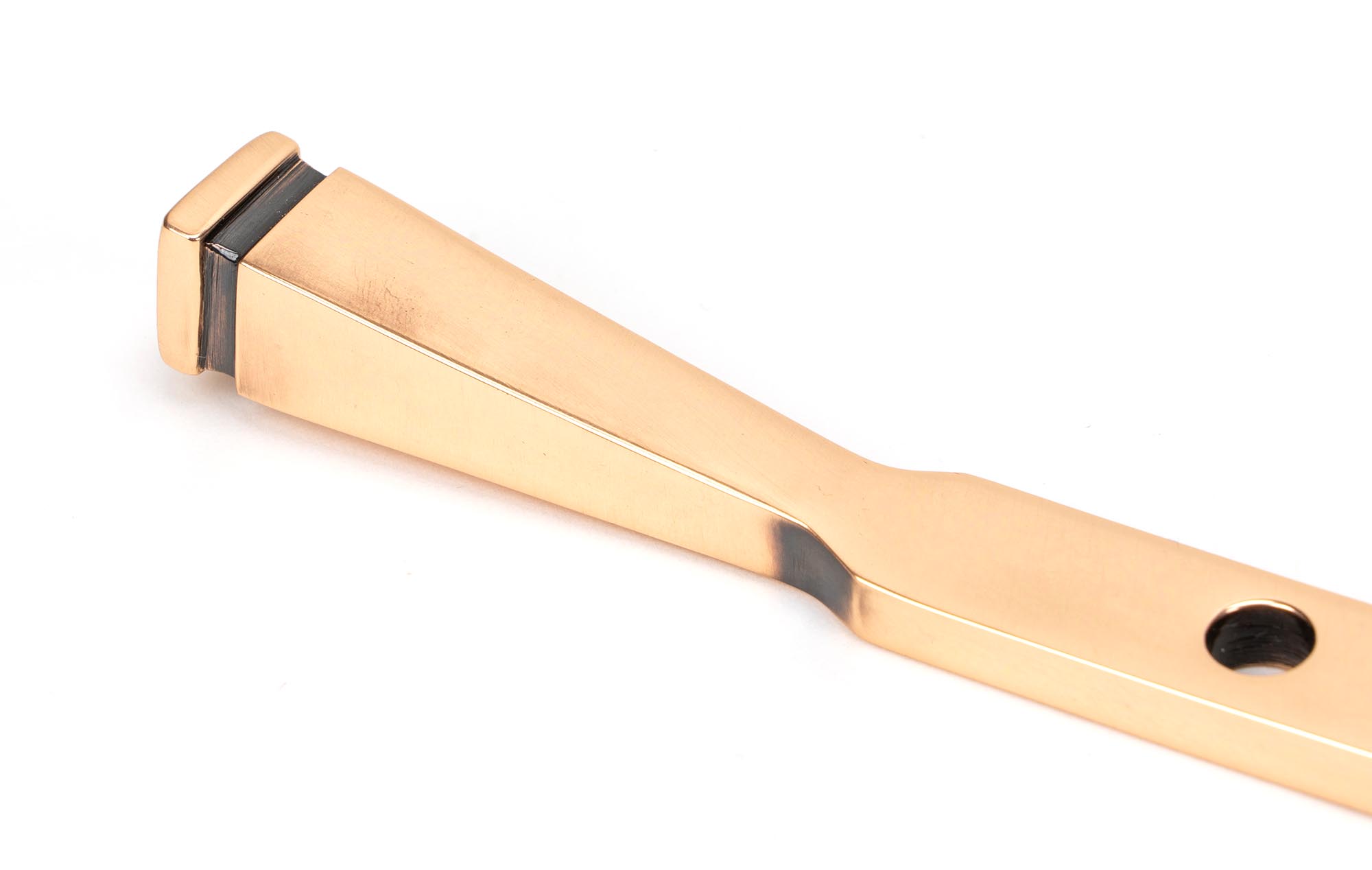 polished bronze 8" avon stay