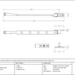 polished bronze 10" avon stay