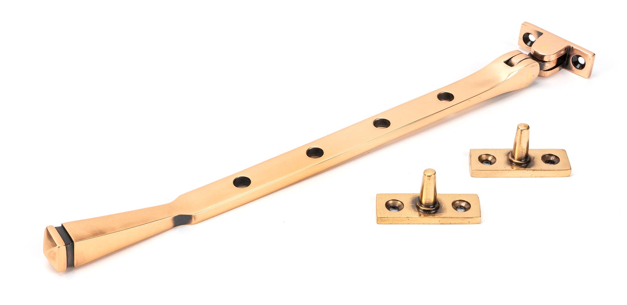 polished bronze 10" avon stay