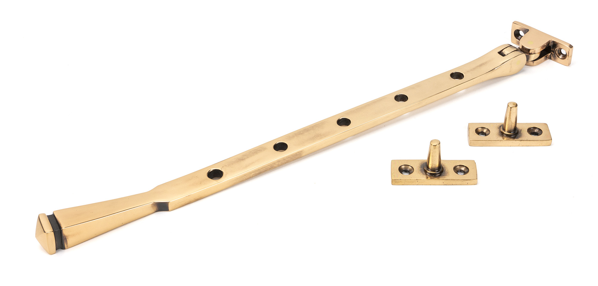 polished bronze 12" avon stay