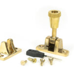 polished brass brompton brighton fastener (radiused)