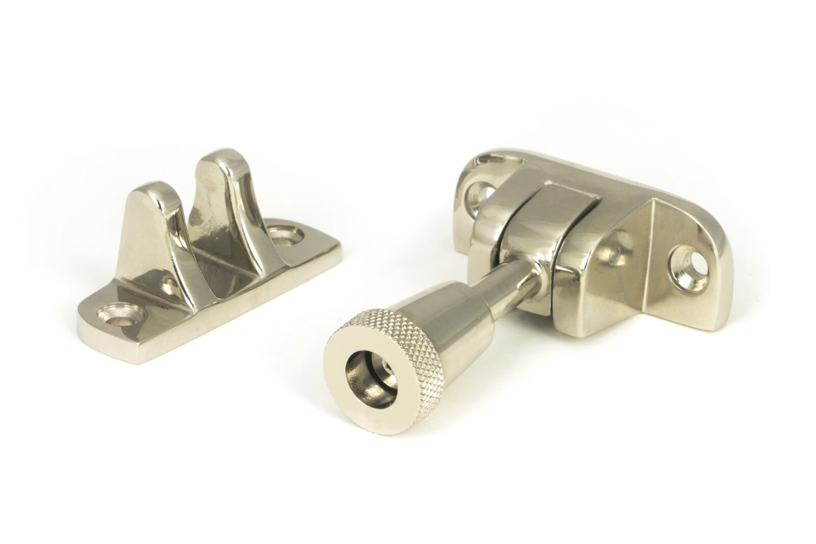polished nickel brompton brighton fastener (radiused)