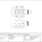 polished chrome brompton brighton fastener (radiused)