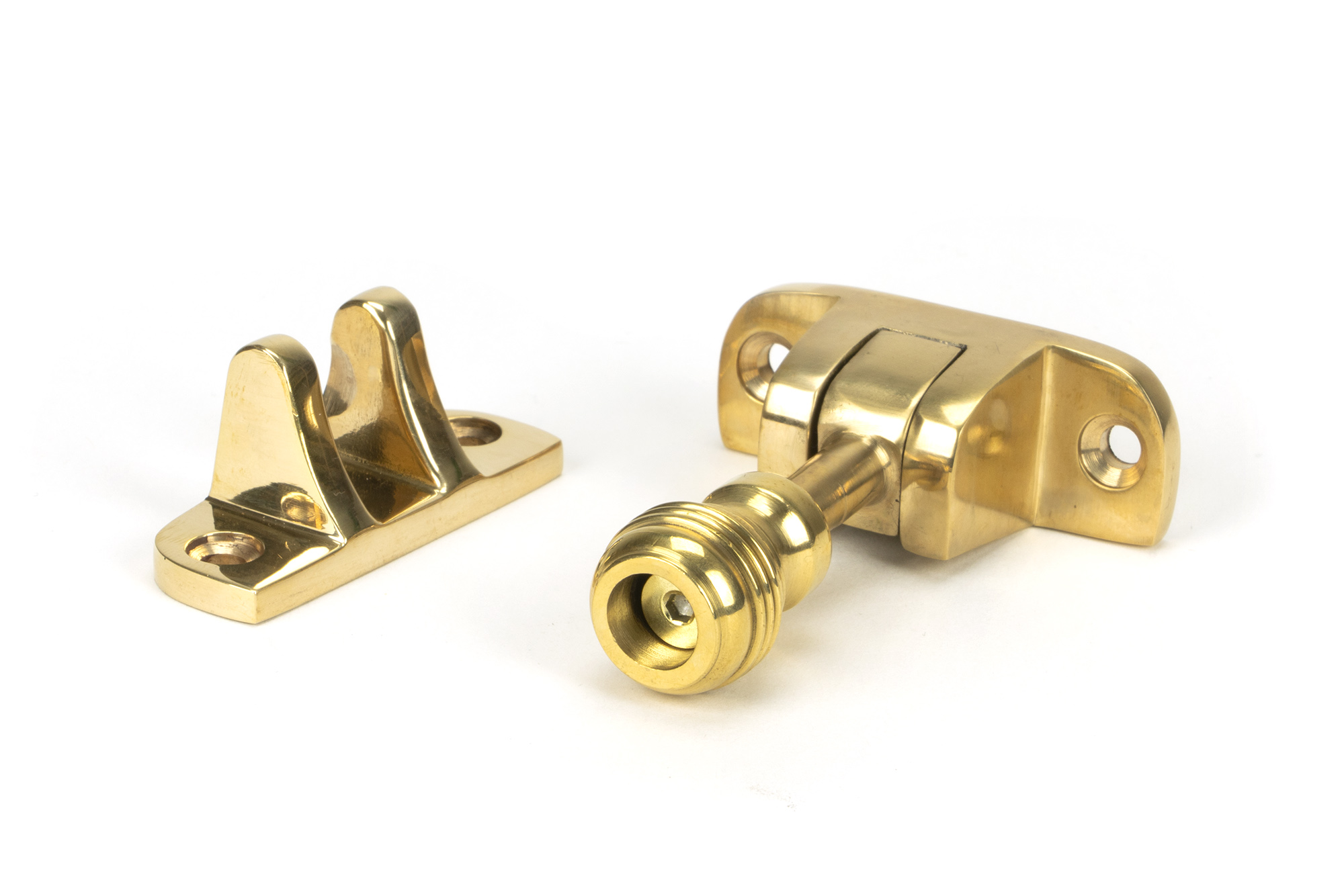 polished brass prestbury brighton fastener (radiused)