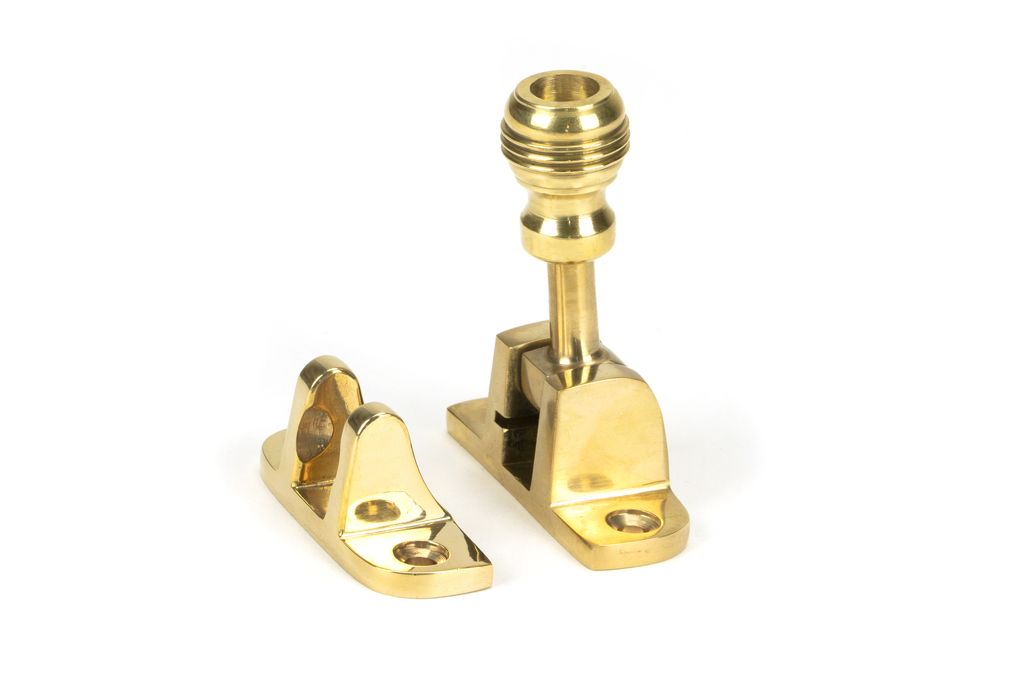 polished brass prestbury brighton fastener (radiused)