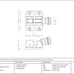 polished chrome prestbury brighton fastener (radiused)