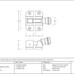 satin chrome prestbury brighton fastener (radiused)