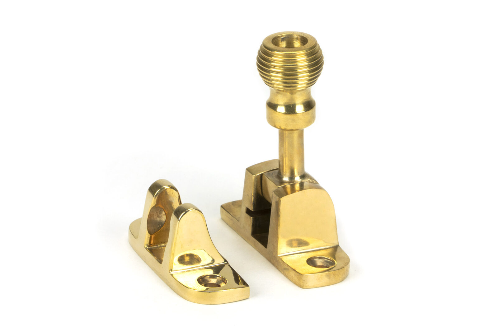 polished brass beehive brighton fastener (radiused)