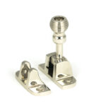 polished nickel beehive brighton fastener (radiused)