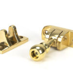polished brass mushroom brighton fastener (radiused)