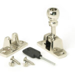 polished nickel mushroom brighton fastener (radiused)