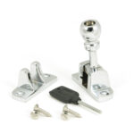 polished chrome mushroom brighton fastener (radiused)