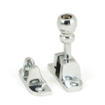 polished chrome mushroom brighton fastener (radiused)