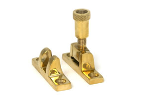 polished brass brompton brighton fastener narrow (square)