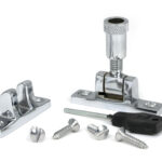 polished chrome brompton brighton fastener narrow (square)