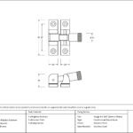 polished chrome brompton brighton fastener narrow (square)
