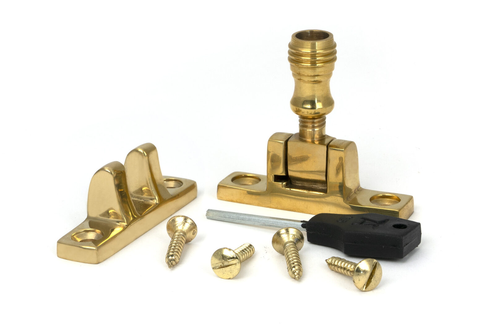 polished brass prestbury brighton fastener narrow (square)