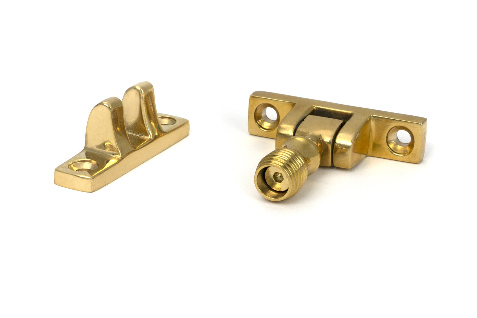 polished brass beehive brighton fastener narrow (square)