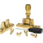polished brass beehive brighton fastener narrow (square)