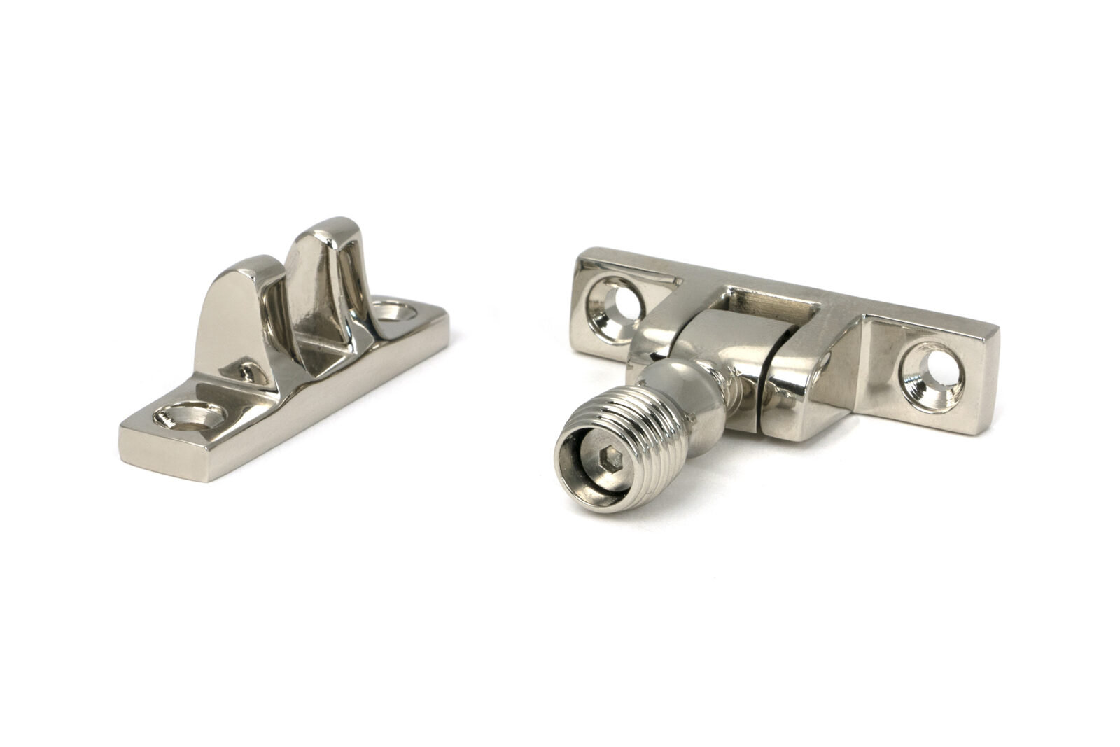polished nickel beehive brighton fastener narrow (square)