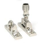 polished nickel beehive brighton fastener narrow (square)