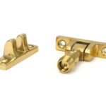 polished brass mushroom brighton fastener narrow (square)
