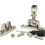 polished nickel mushroom brighton fastener narrow (square)