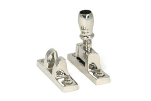 polished nickel mushroom brighton fastener narrow (square)