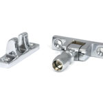 polished chrome mushroom brighton fastener narrow (square)