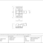 polished chrome mushroom brighton fastener narrow (square)