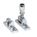 polished chrome mushroom brighton fastener narrow (square)