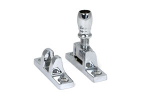 polished chrome mushroom brighton fastener narrow (square)