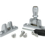 satin chrome mushroom brighton fastener narrow (square)