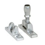 satin chrome mushroom brighton fastener narrow (square)