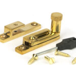 polished brass brompton quadrant fastener narrow