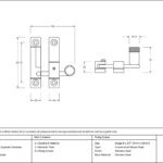 polished nickel brompton quadrant fastener narrow