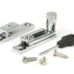 polished chrome brompton quadrant fastener narrow