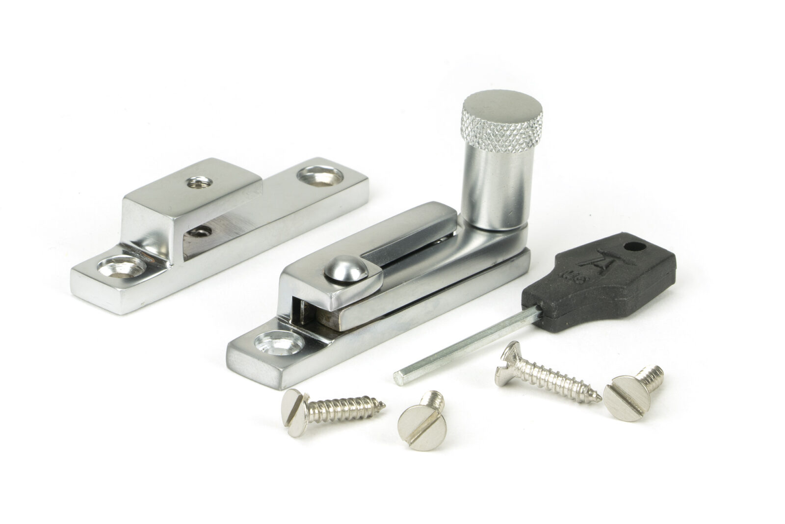satin chrome brompton quadrant fastener narrow