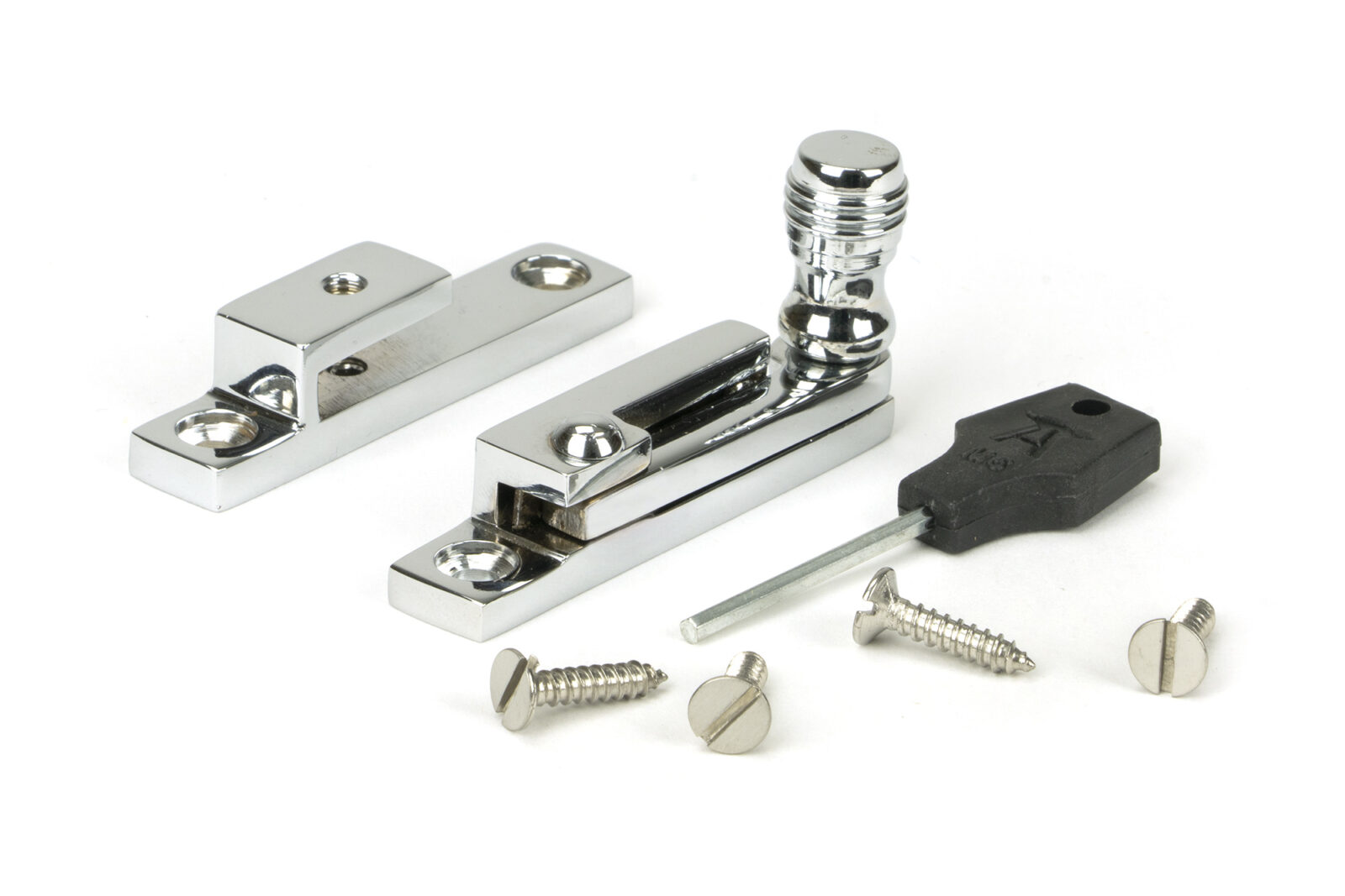 polished chrome prestbury quadrant fastener narrow