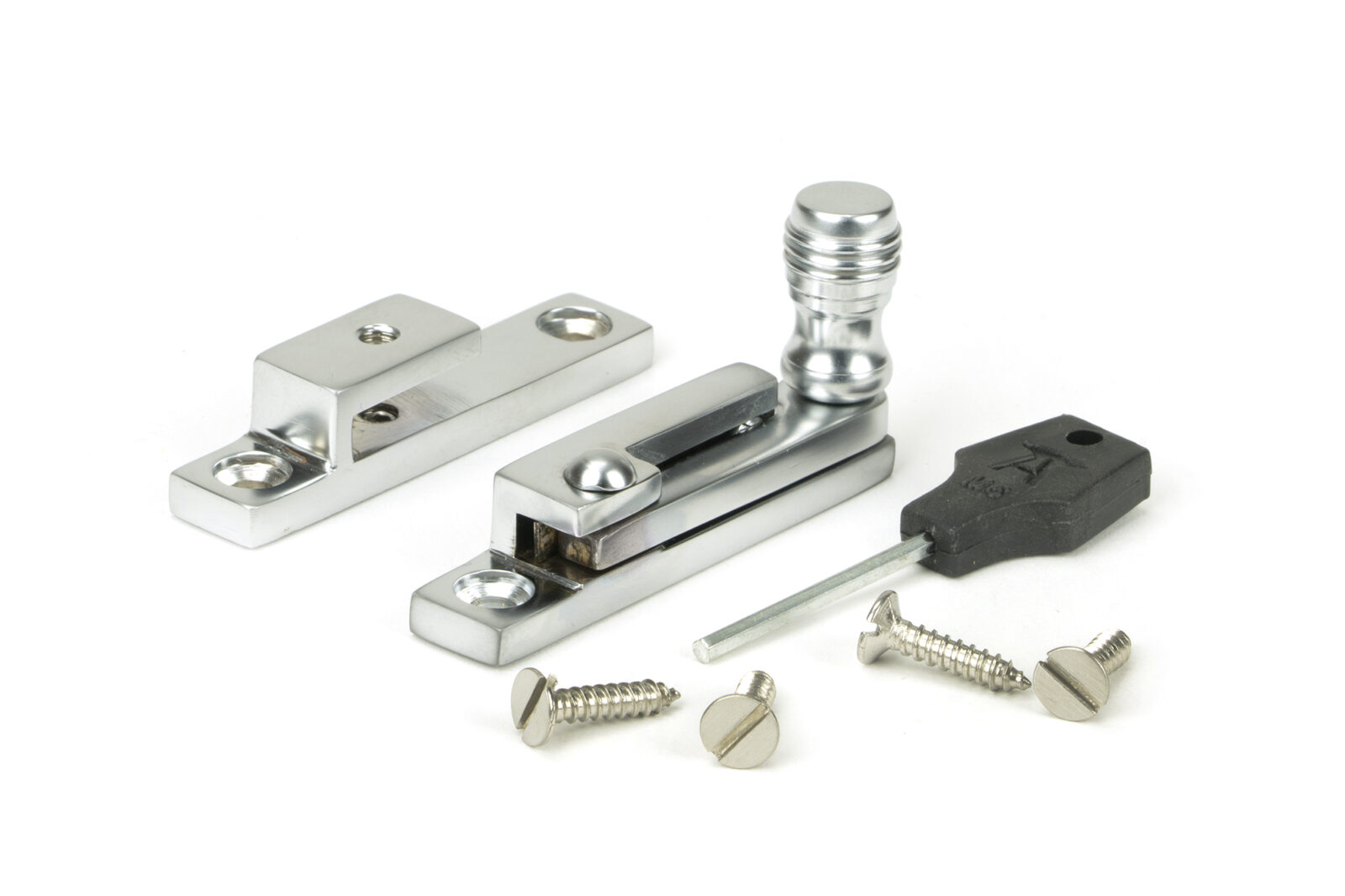 satin chrome prestbury quadrant fastener narrow
