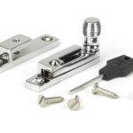 polished chrome beehive quadrant fastener narrow